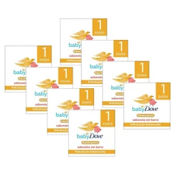 Kit 8 Sabonetes em Barra Baby Dove Hidratação Balanceada 75g