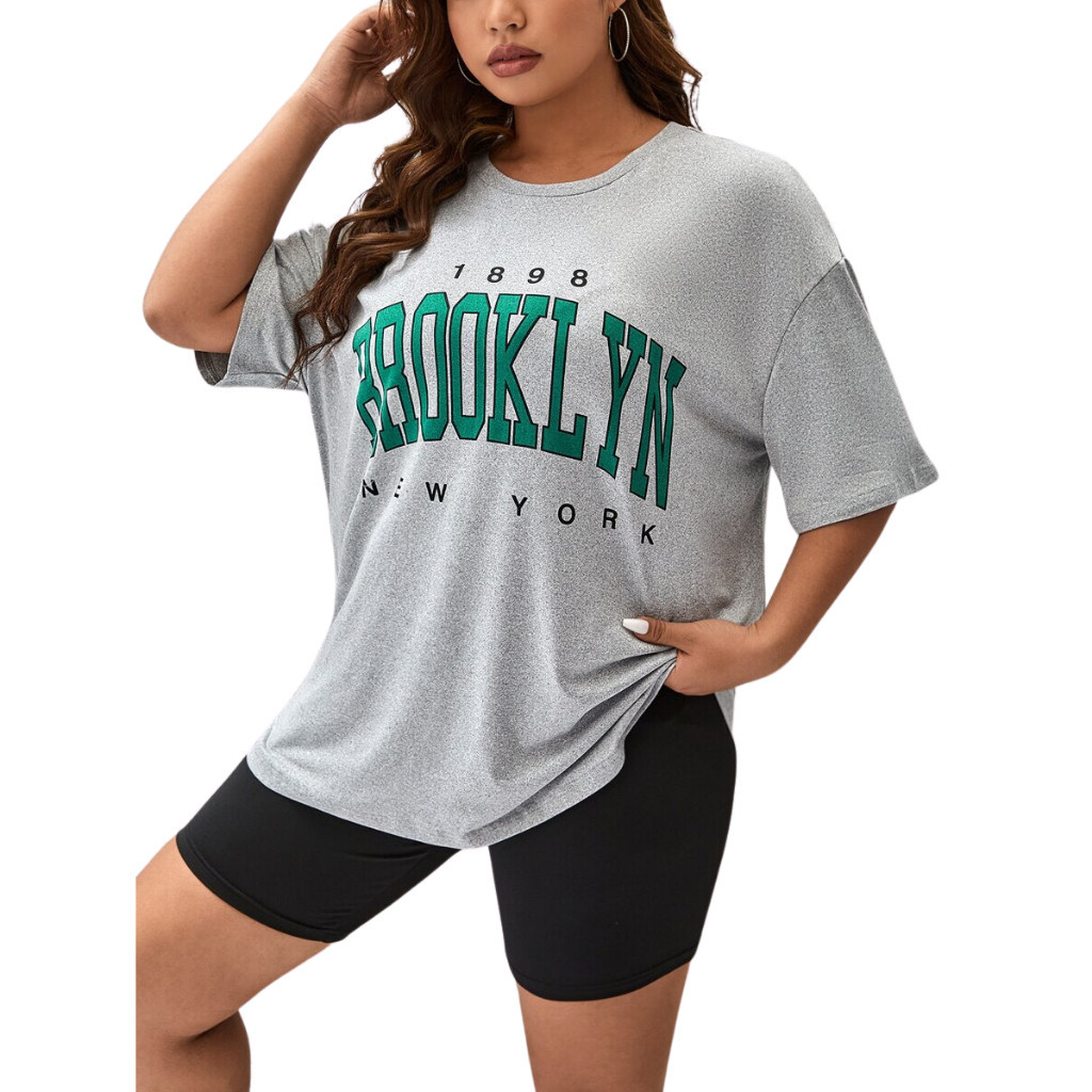 Camiseta Feminina Premium Streetwear brooklyn new york Estilo de Rua Camisa Padrão Premium Lançamento 2026