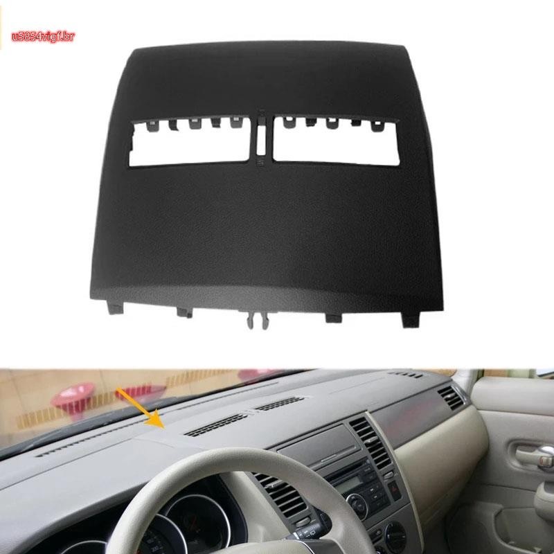 Acabamento Da Saída De Ar Condicionado Do Carro-Painel De Instrumentos De Ventilação Cobertura Tampa Para Tiida 2005-2011 Preto