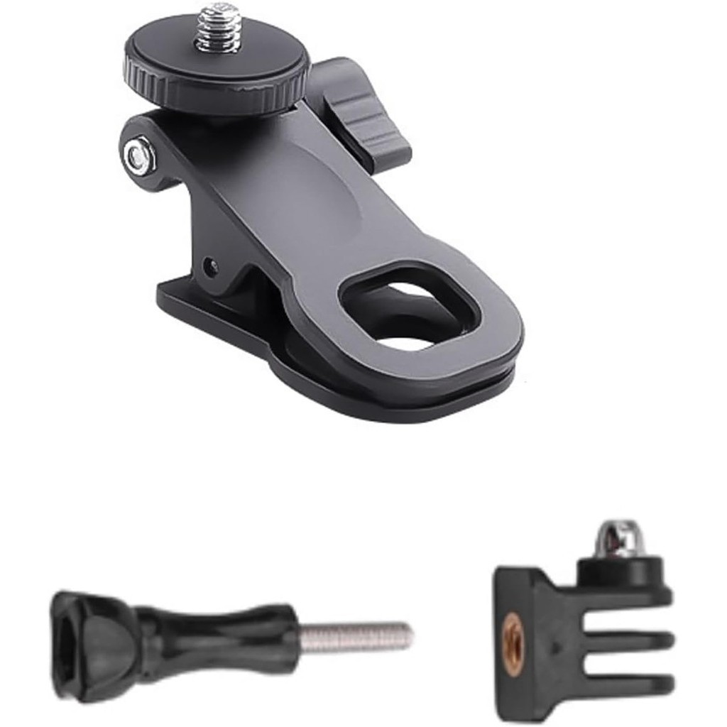 Suporte de viseira solar de carro com rotação de 360° para câmera de ação Insta360 onex2/x3, suporte adaptador de parafuso de 1/4