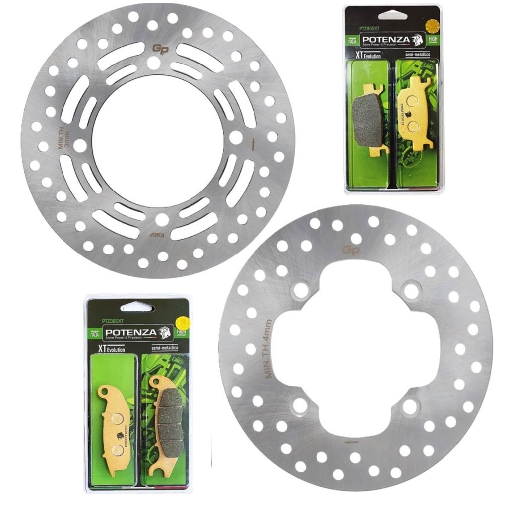 Discos de Freio Pcx 150 Abs 2018-2023 + Pastilhas Potenza em Oferta na Shopee