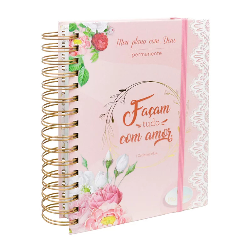 Planner Meu Plano Com Deus | Amor | Capa Dura Espiral em Oferta na Shopee