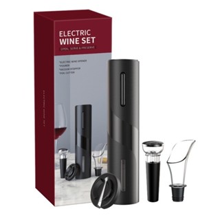 Kit Saca Rolhas Automático Abridor De Vinho Garrafa em Oferta na Shopee