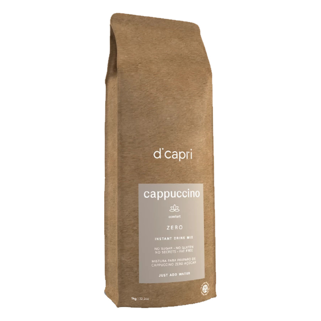Cappuccino Zero Sem Glúten Em Pó Cremoso 1 Kg Vending Di Capri