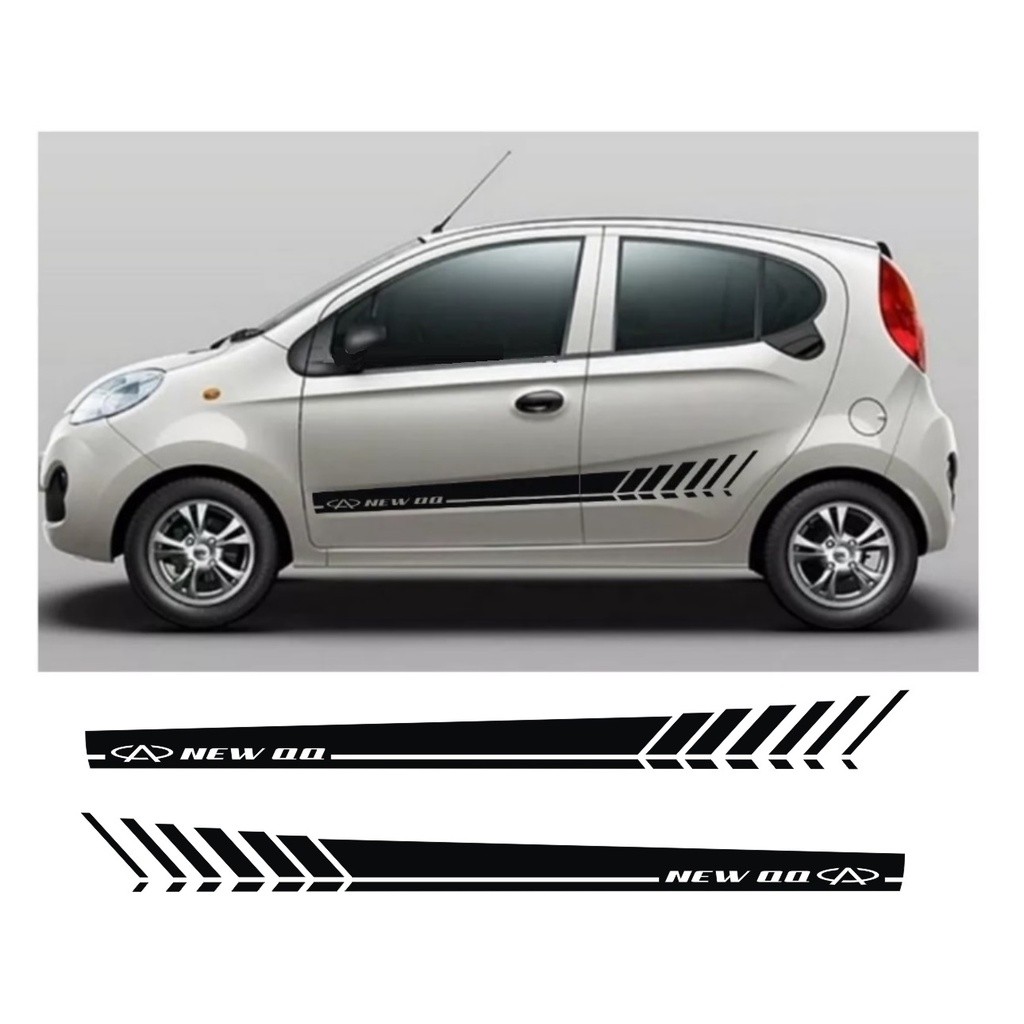 Adesivo Lateral para Caoa Chery New Qq Nq5 Look Act Smile Faixa Colante Fita Adesiva Tuning