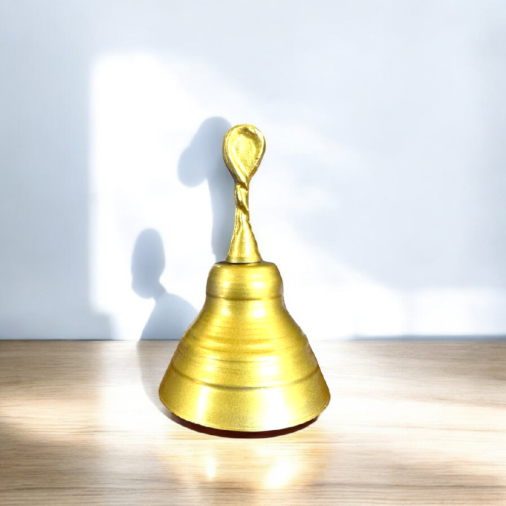 Sino Sineta De Mão Dourado Para Umbanda Campainha Promoção em Oferta na Shopee