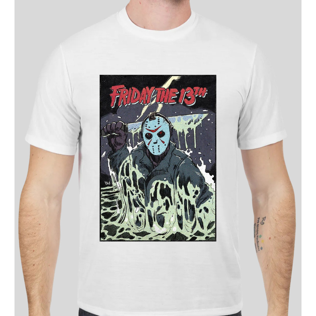 Camiseta frida the 13, Cinema, Terror, Filmes, Jaso