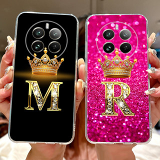 Para Realme 12 + 12X 12 5G Moda Coroa Letra Inicial Casal Caso De Telefone Realme12 Plus 5G Silicone Macio TPU Embalagem em Oferta na Shopee