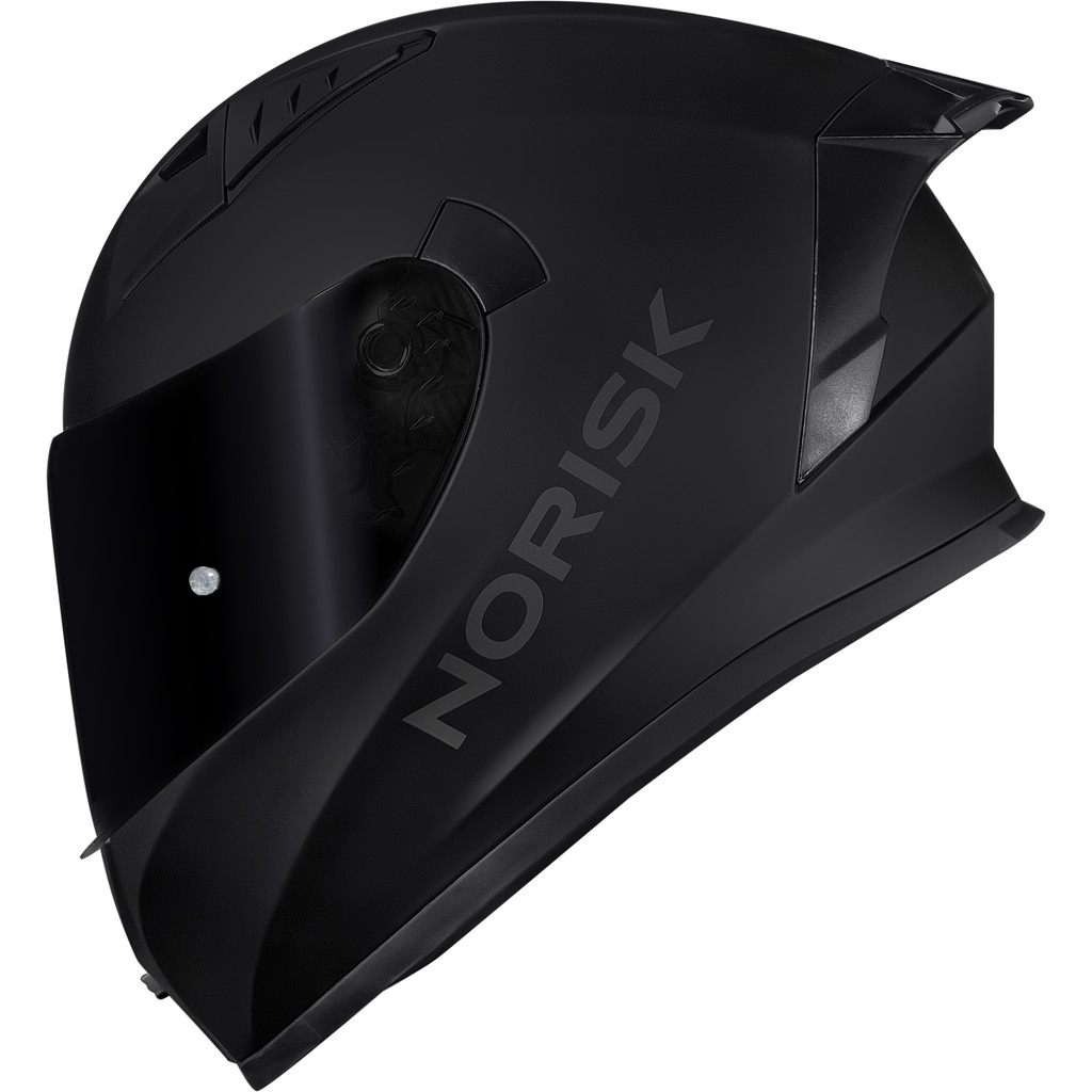 Capacete Norisk Flow Monocolor Preto fosco + 2 Viseiras + Aerofólio Spoiler