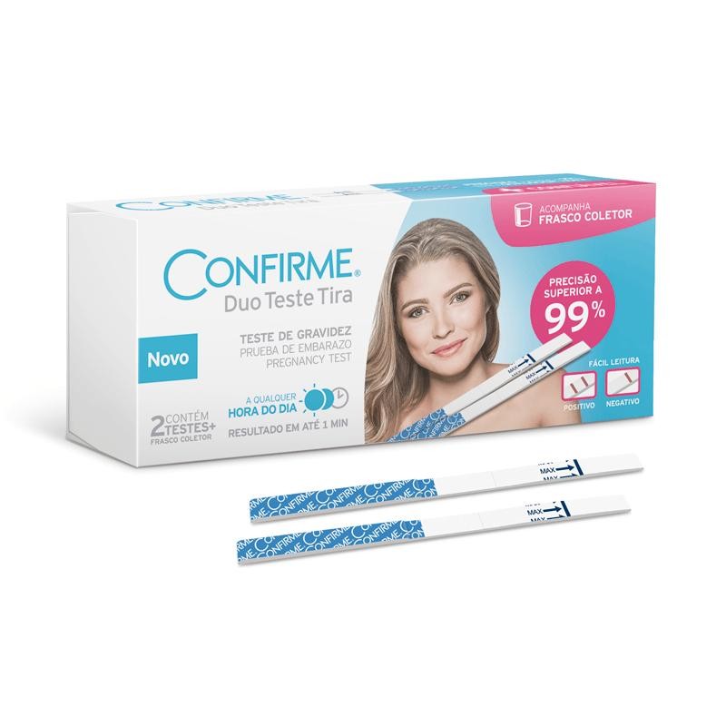 Teste de Gravidez Confirme Duo Teste Tira 2 Unidades em Oferta na Shopee