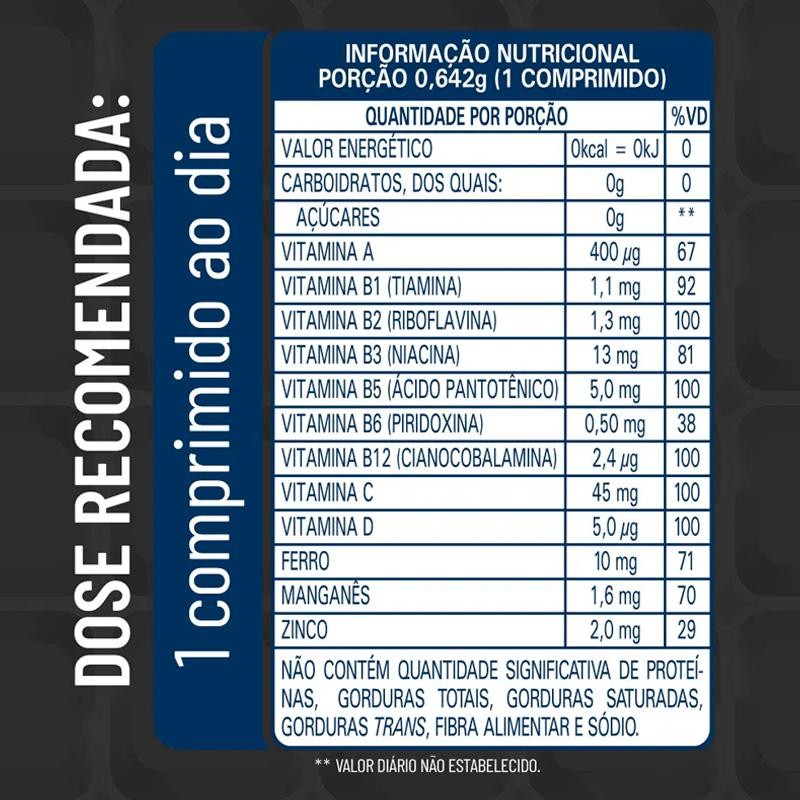 Suplemento Alimentar Vitasay A-Z Homem 90 Comprimidos Revestidos em Oferta na Shopee