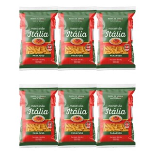 Macarrão Liane Italia Parafuso Sêmola 500g - 6 unidades em Oferta na Shopee