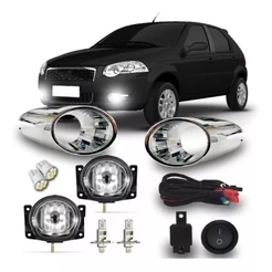 Kit Farol Milha Palio / Siena Elx 2008 A 2011 Com Lampadas