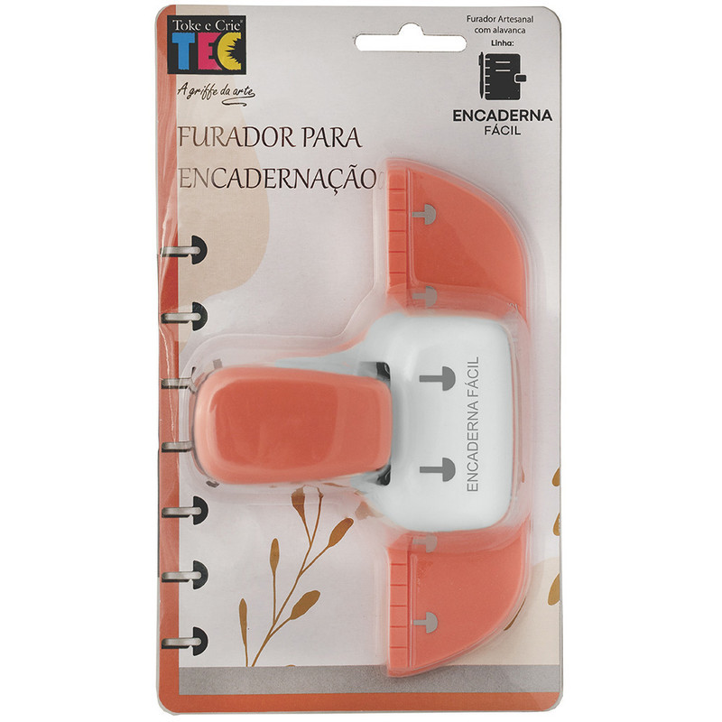 Furador De Cogumelo Para Encadernação Tipo Caderno Inteligente - Toke e Crie FEF001
