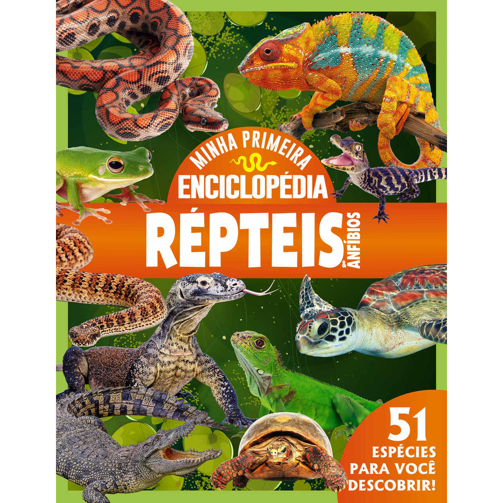 Minha Primeira Enciclopédia de Animais - Répteis e Anfíbios em Oferta na Shopee