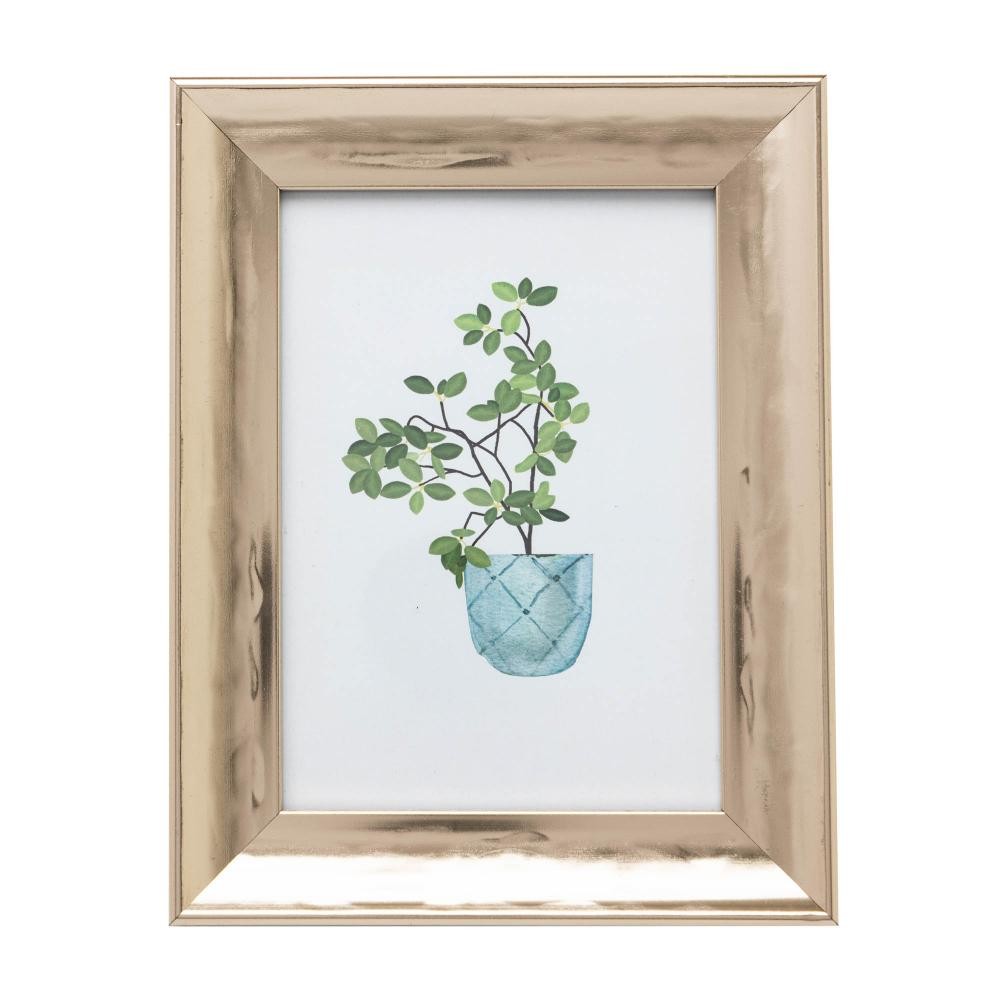 Porta-Retrato Wolff Nobreza 10cm x 15cm Dourado Poliestireno - Home & Living