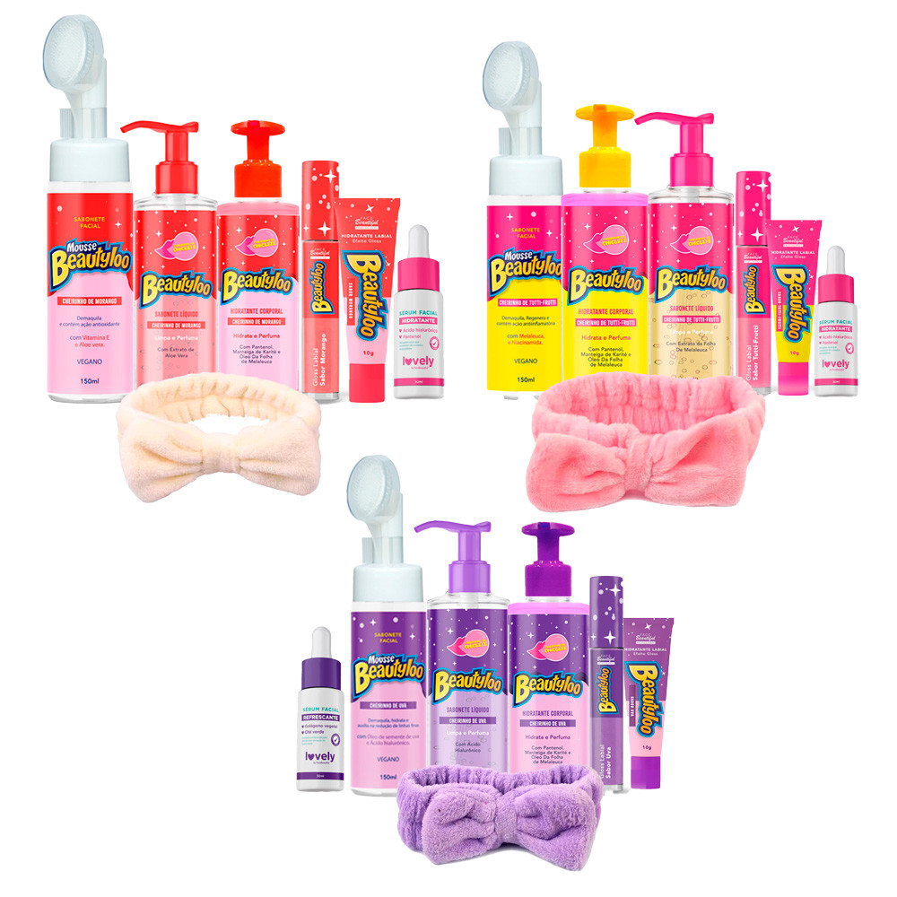 Kit Linha Beautyloo+Serum+Faixa de Cabelo Facial Face Beautiful em Oferta na Shopee