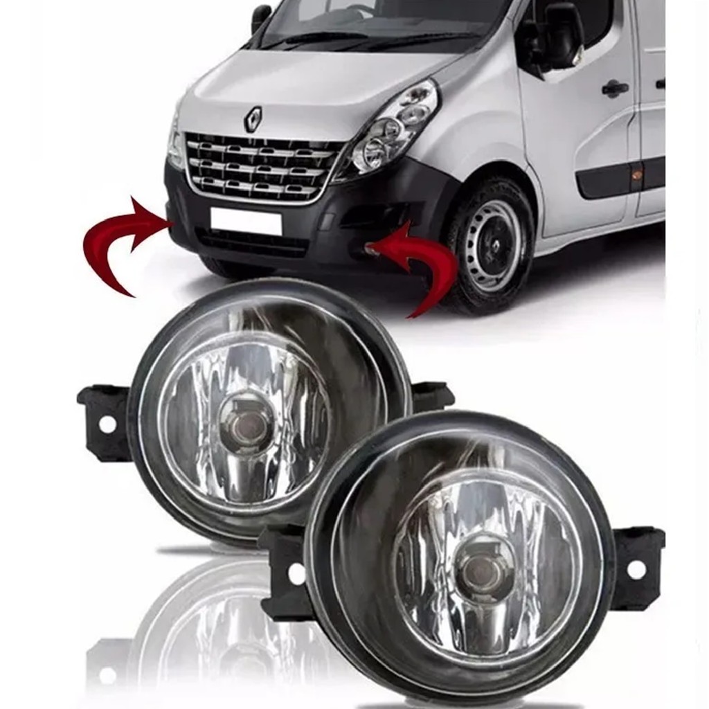 Par Farol de Milha Master 2013 2014 2015 2016 2017 2018 2019 - Lente de Acrílico