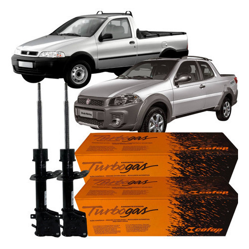 Par Amortecedor Dianteiro Cofap Fiat Strada 1.4 8v 2007
