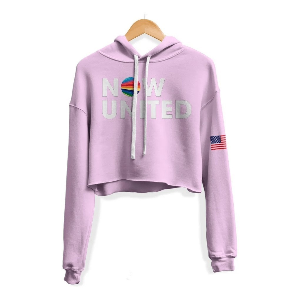 Cropped Moletom Feminino Now United Noah Urrea 07 Bandeira USA