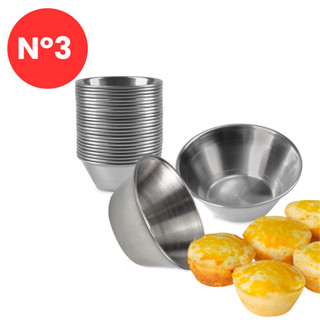 24 Unidade Forma Empada N°3 Forminha Mini Empadinha Doce Salgado em Oferta na Shopee