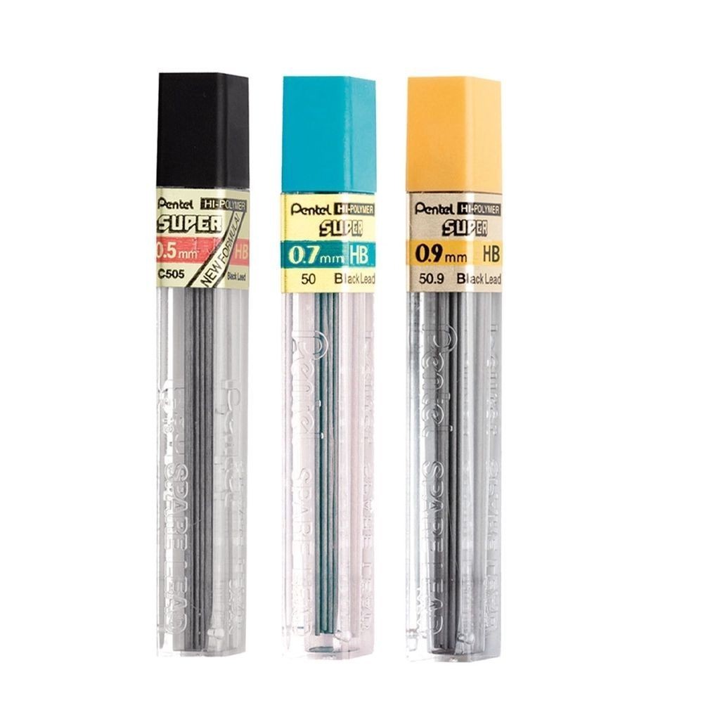 Grafite Hi-Polymer Minas Pentel - Escolha o Modelo