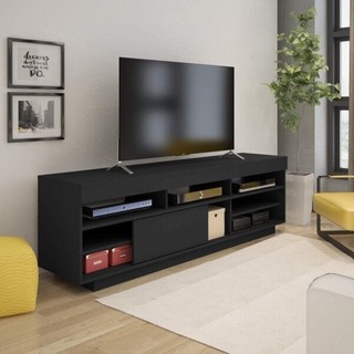 Rack para TV até 75 Polegadas Porta de Correr Treviso Preto em Oferta na Shopee