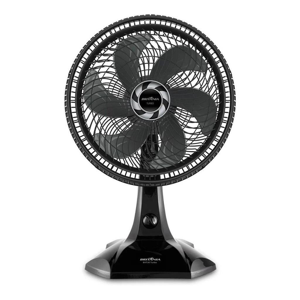 Ventilador De Mesa Fvt30 Turbo 30cm Preto Fama 6pas