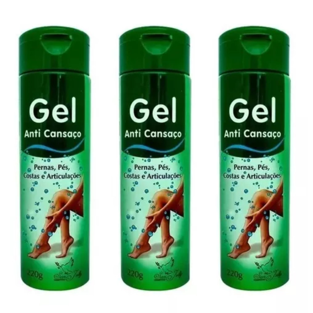 Gel Anti Cansaço 220g San Jully c/3