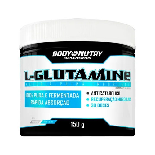 L- GLUTAMINA 100% PURA - 300G BODY NUTRY