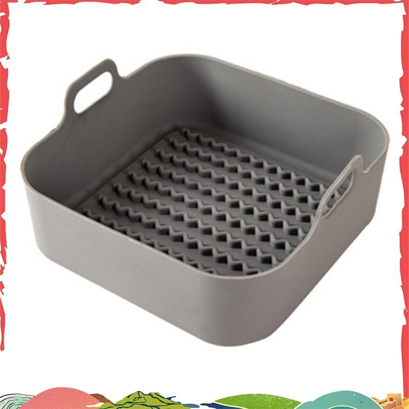 Fritadeira AirFryer Pote De Silicone Fritadeiras A Ar Multifuncionais Acessórios Para Forno Pão De Frango Frito Cesta De Pizza D ighaldjur1