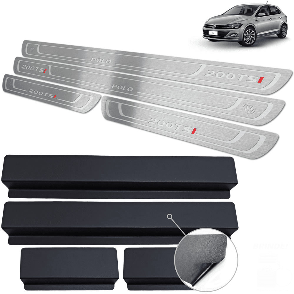 Soleira de Porta Polo 200 TSI 2018/.. - Aço Inox em Oferta na Shopee
