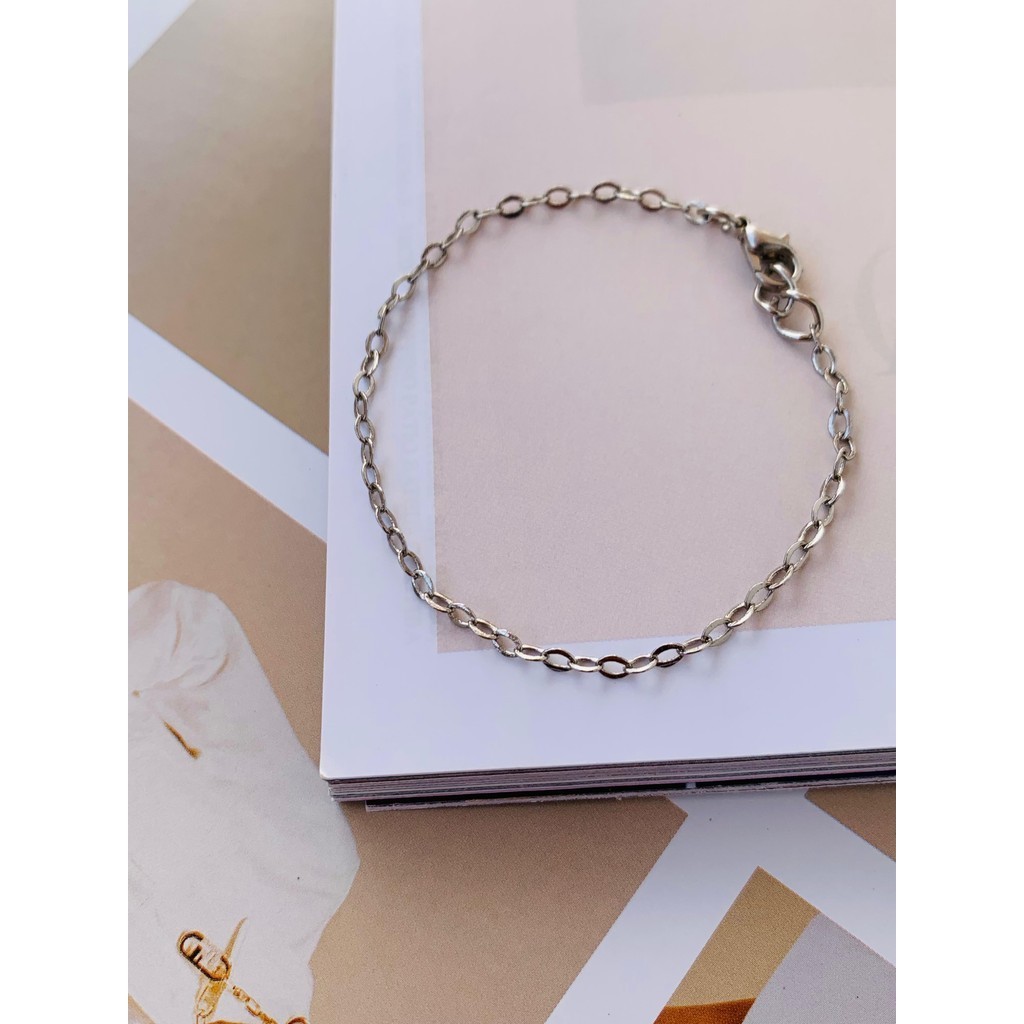 Pulseira Semi Joia Verniz Italiano pulseiras delicadas Prata