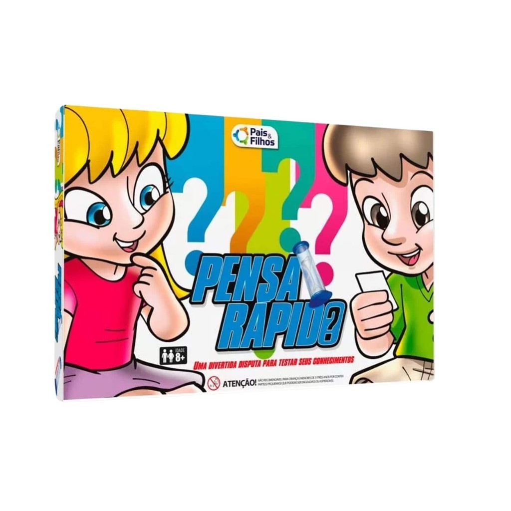 Jogo Infantil Pensa Rápido Pais e Filhos - 7301-1 em Oferta na Shopee