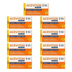 Kit 9 unidades Aceviton Tripla Açao 10 Cpr Efervecente