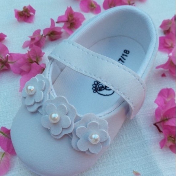 Sapatilha Laço Florzinha Frontal Sapatinho Rn Bebê  Menina Linda Fofa em Oferta na Shopee