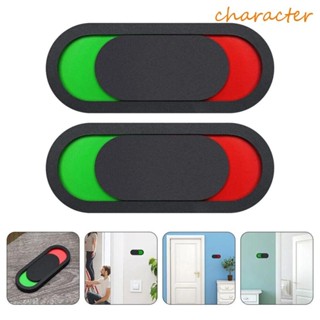 Personagem Não Perturbe Sinal , Slider Acrílico Aberto Porta Do Vaso Sanitário Vago Placa Ocupada , 10 * 4cm em Oferta na Shopee