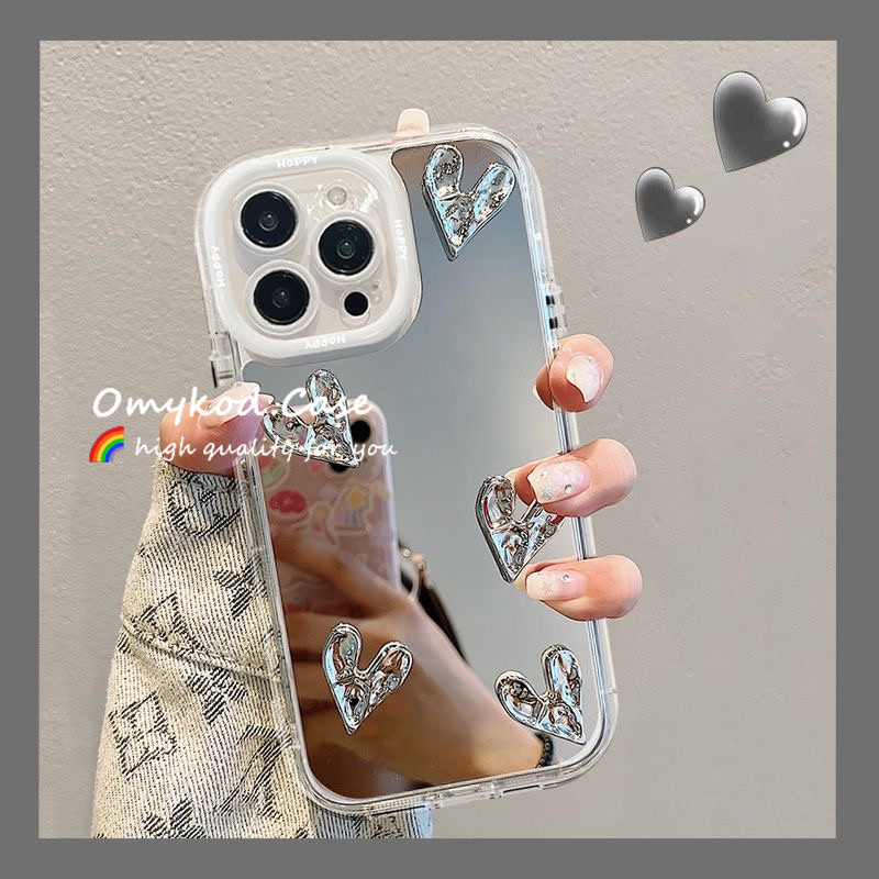 Compatível Com Para Samsung A05 A05S A15 A14 A13 A12 A55 A54 A51 A35 A34 A32 A25 A24 A03 A02S Simples Caringavançado Minimalista Espelho Capinha Celular Antiqueda Protetora