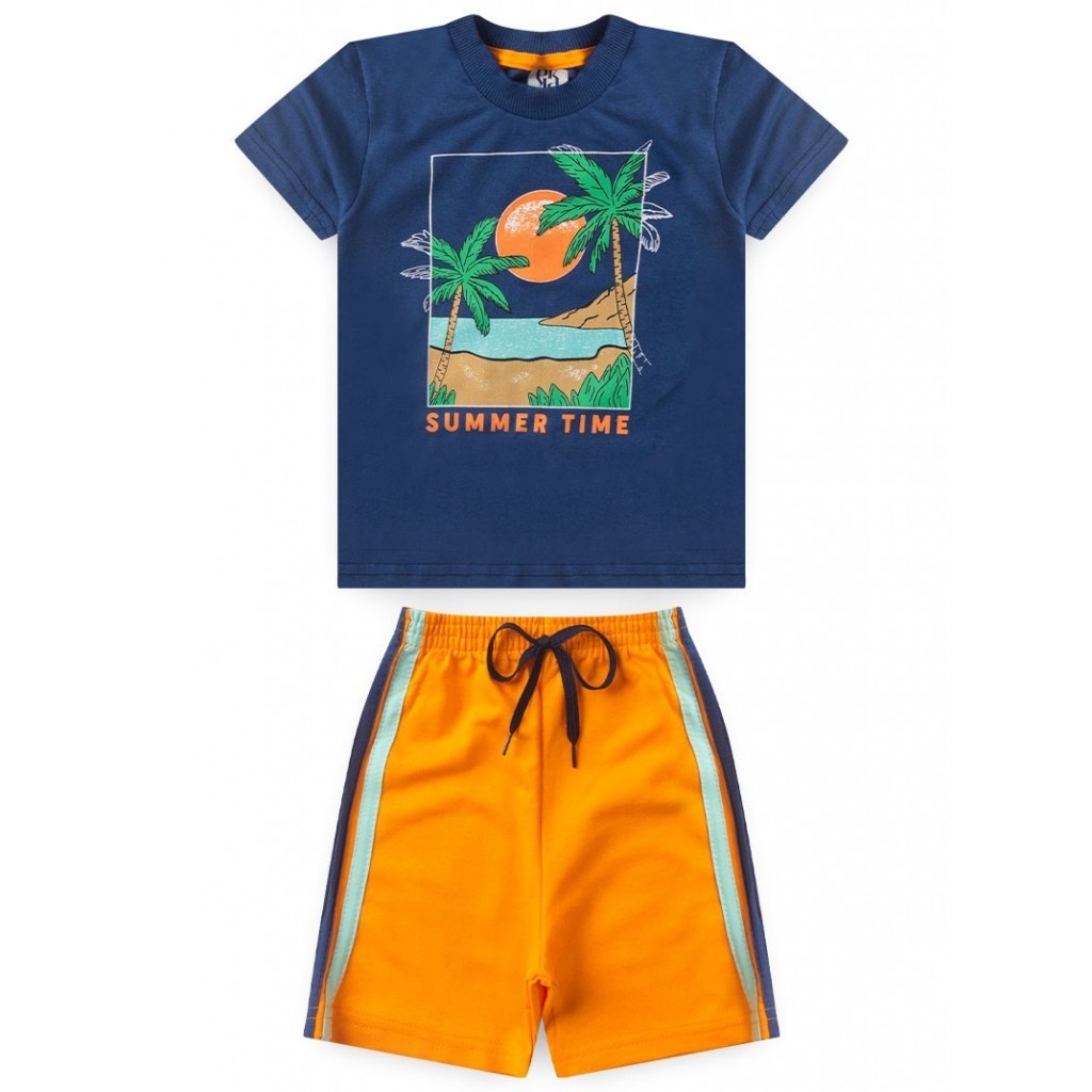 Conjunto Infantil Masculino Summer Time - Baby & Kids Fashion