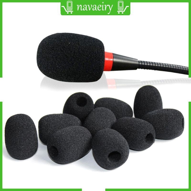 nava 10pcs Capa Substituição Gooseneck Sponge Microfone Pára-Brisas