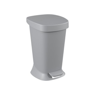 Lixeira com Pedal Coza New Square 5 Litros Cinza Frio em Oferta na Shopee