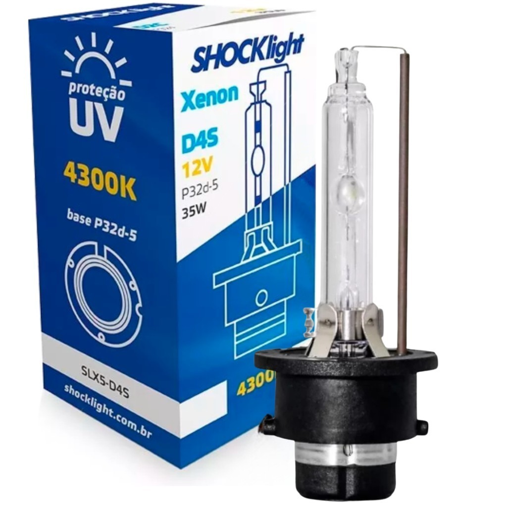 Lâmpada Xenon D4S 4300K 35W 12V - SLX4-D4S