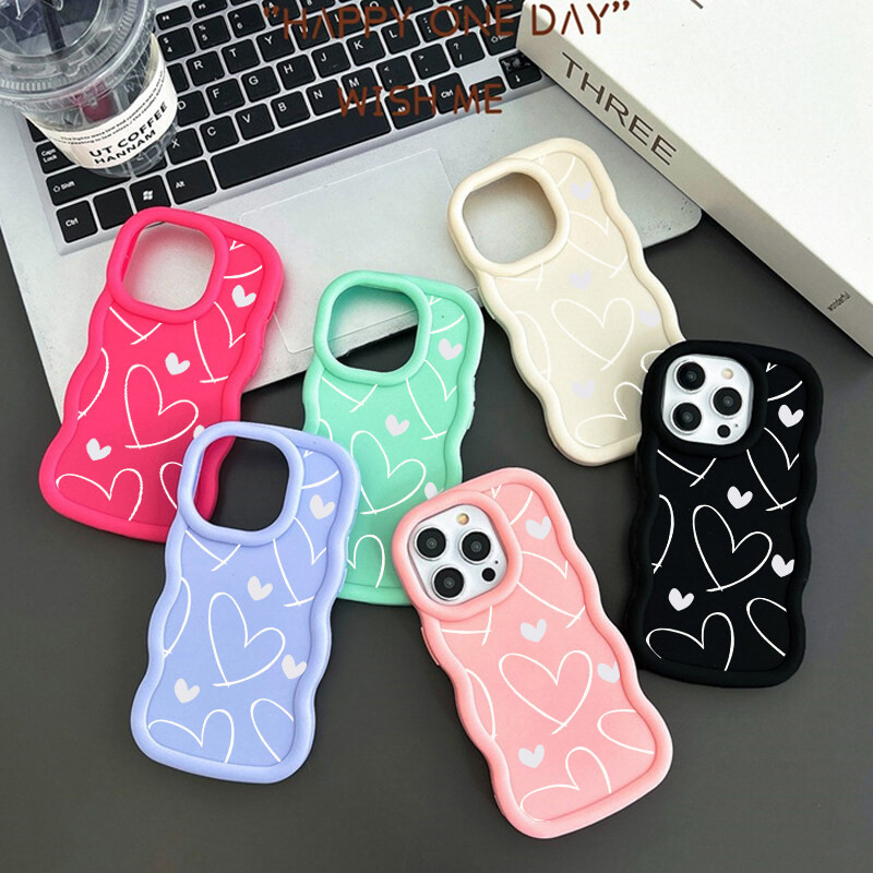 Capa Para Samsung Galaxy S25 S24 S23 S22 Ultra S21 S23 FE A54 A55 A12 A13 A14 A15 A25 A24 A04 A04E A50 A30S INS Coreano 
