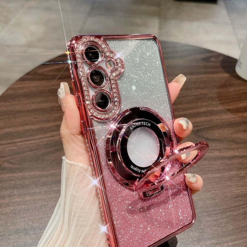 Capa De Suporte De Brilho De Carregamento Sem Fio Para Samsung A07 A16 A17 A26 A36 A56 A14 A54 A15 A25 A35 A55 A05s 5G C em Oferta na Shopee