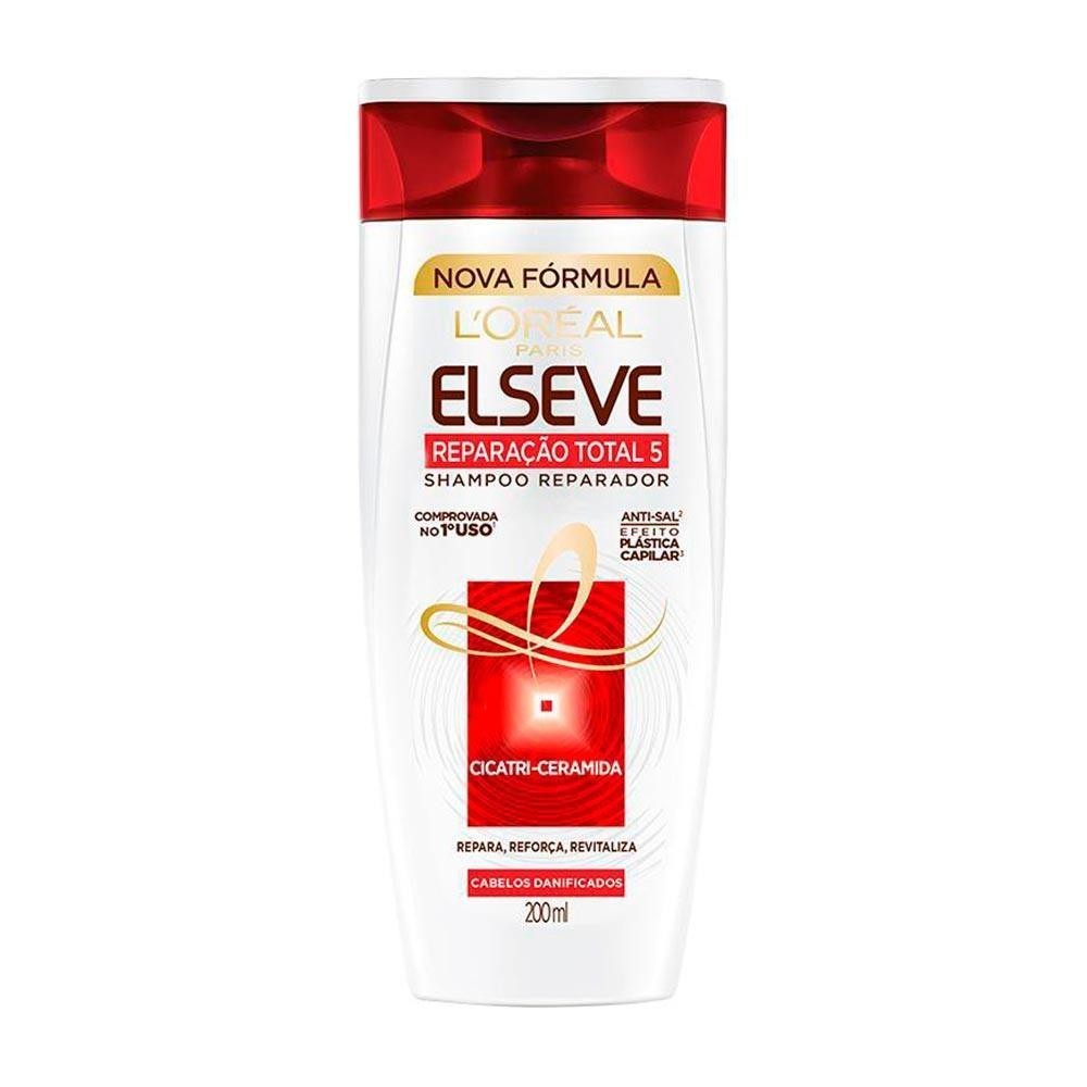 ELSEVE SHAMPOO REPARAÇÃO TOTAL 5 REPARADOR COM 200ML em Oferta na Shopee