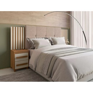 Cabeceira Estofada Ripada Casal Queen/king 2 Criados Suiça em Oferta na Shopee