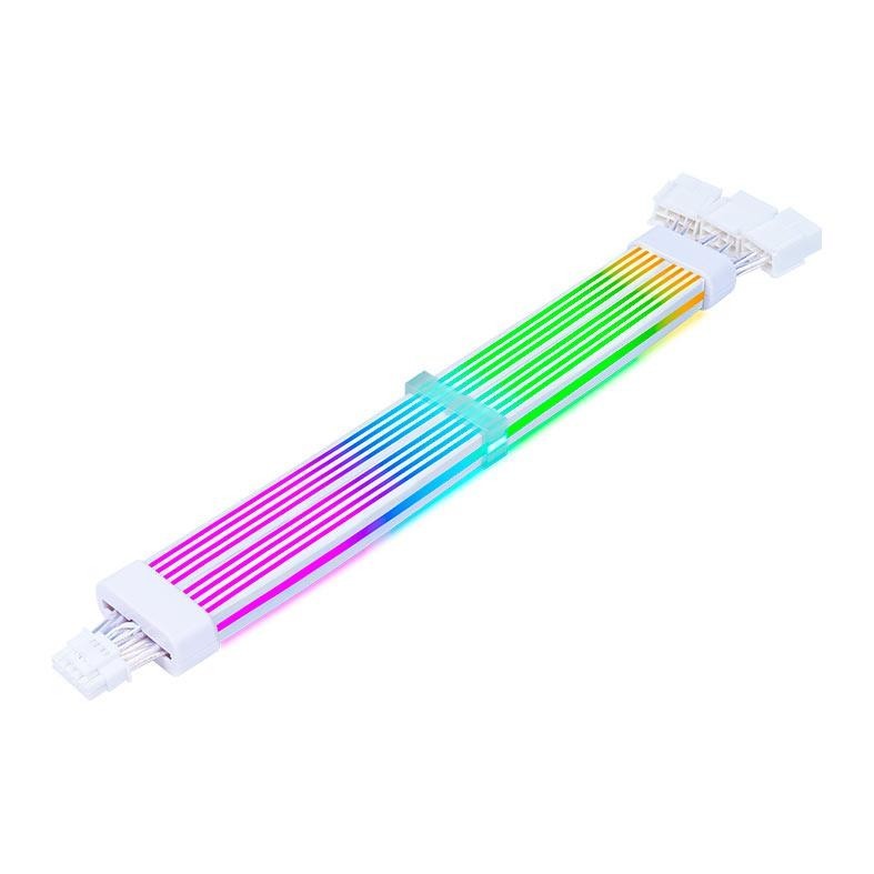 Cabo Extensor Sleeved Acegeek AC124, ARGB, 12+4 Pinos, 340mm, Branco, AG-AC124-WH em Oferta na Shopee