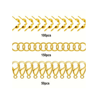 Kit Terminal com 300 peças para Bijuterias Acessórios Pulseira colar DIY montagem finalização Joias Artesanato DIY em Oferta na Shopee
