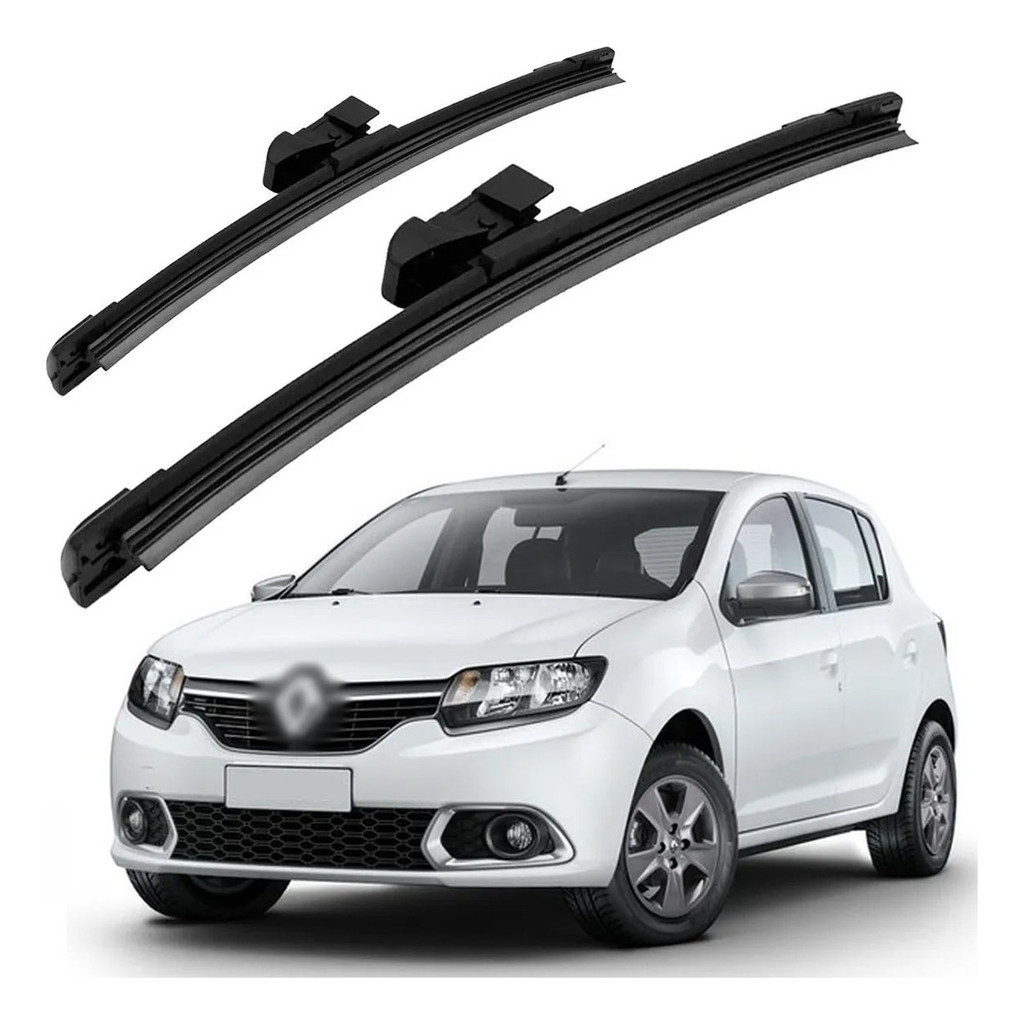 Par Palheta Parabrisa Limpador Sandero Logan 2016 Até 2024 em Oferta na Shopee