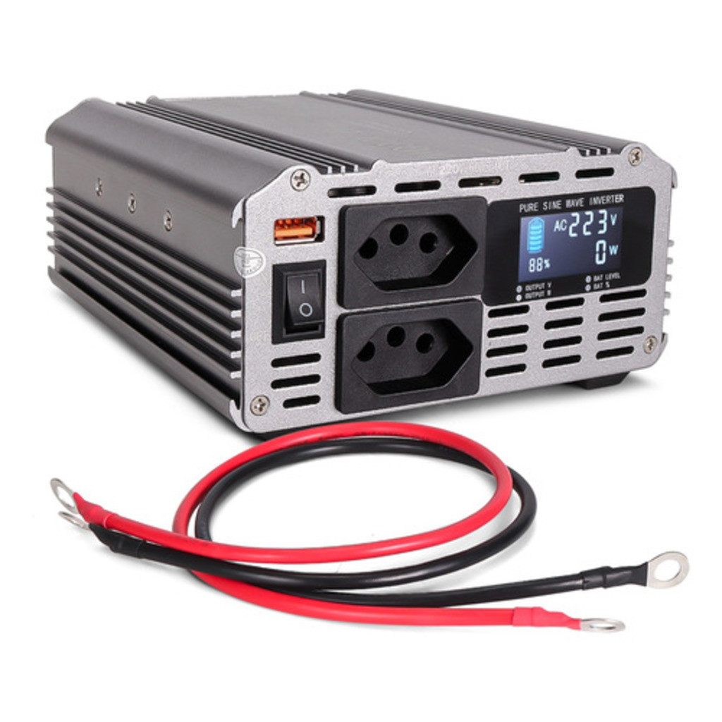 Inversor 12v Para 110v 1000w Tensão Onda Senoidal Pura Barco